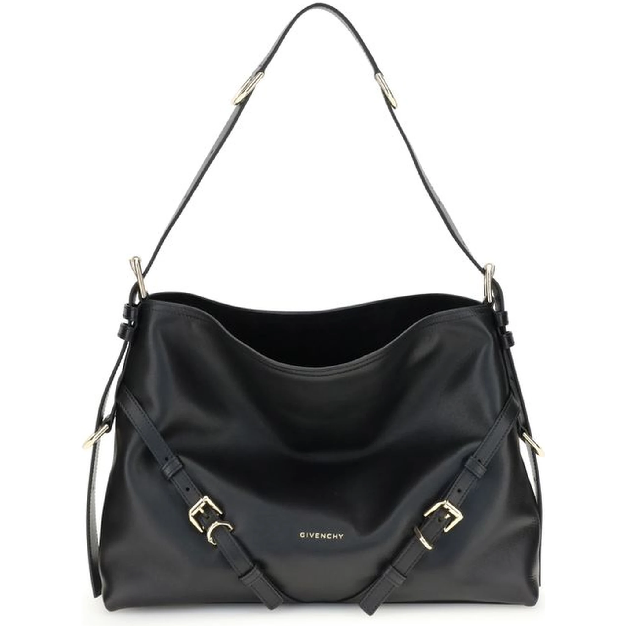 Black Calf Leather Bos Taurus Shoulder Bag