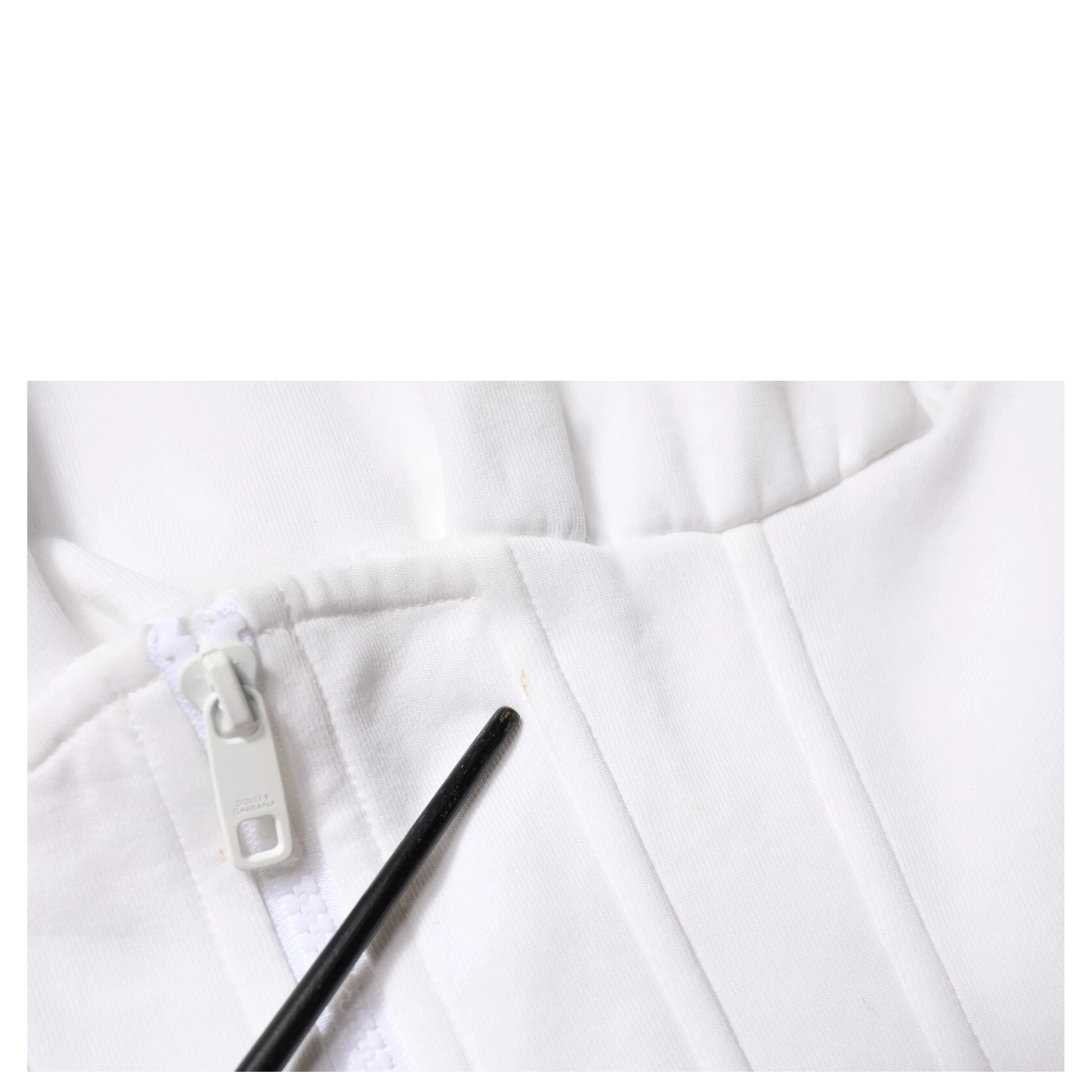 White Corset Stretch Cotton Top T-shirt