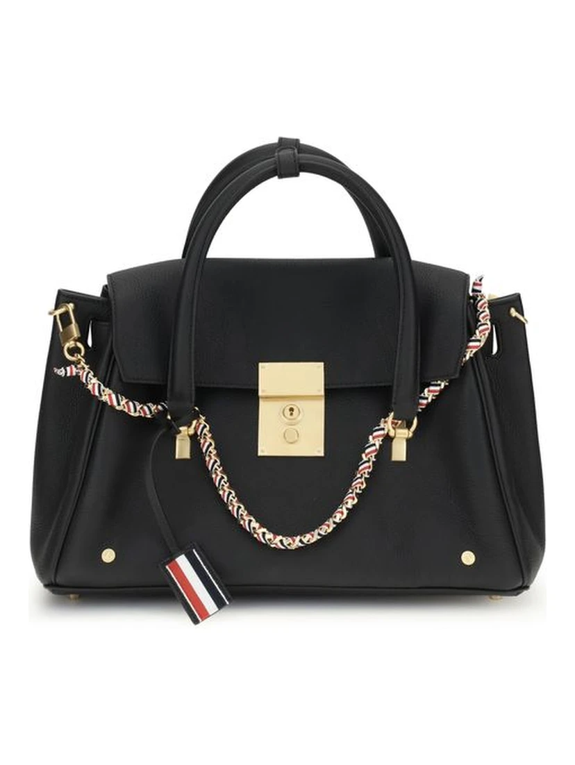 Black Calf Leather Bos Taurus Handbag