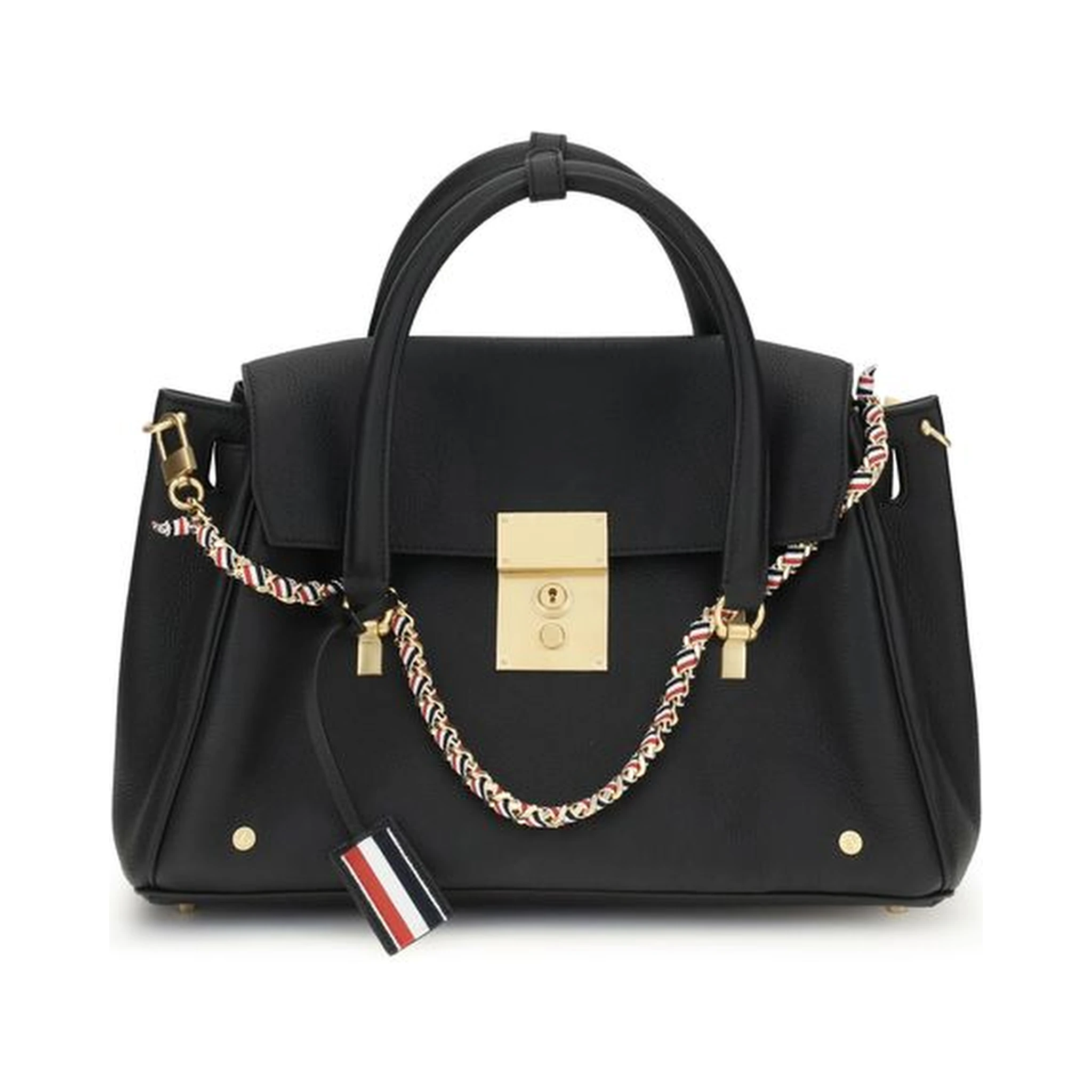Black Calf Leather Bos Taurus Handbag