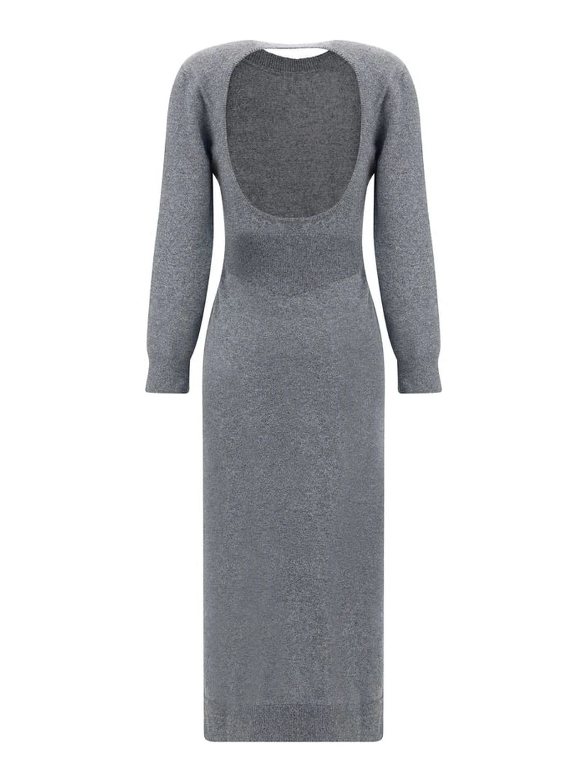 Gray Cashmere Casual Dress