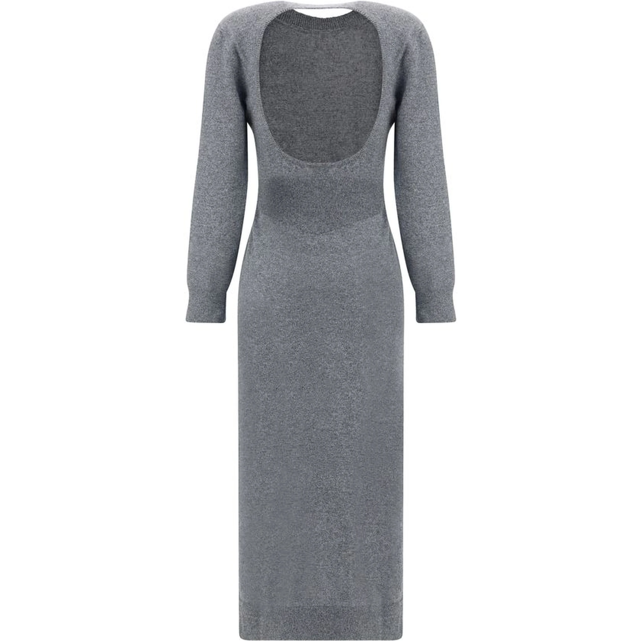 Gray Cashmere Casual Dress
