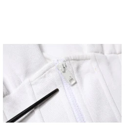 White Corset Stretch Cotton Top T-shirt