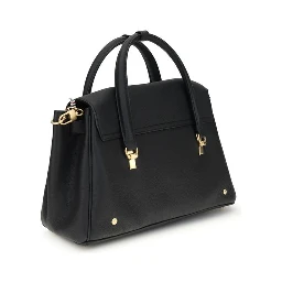 Black Calf Leather Bos Taurus Handbag