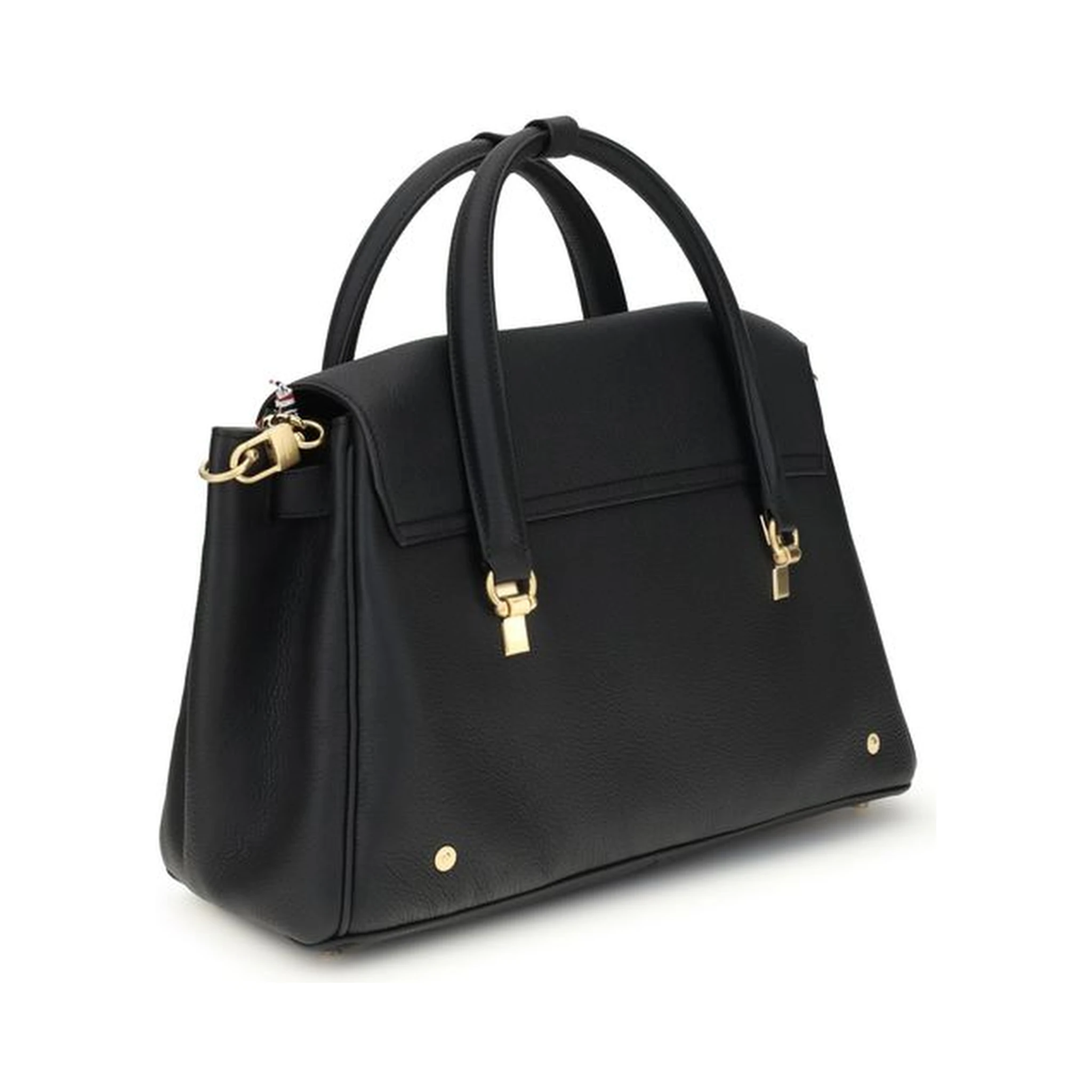 Black Calf Leather Bos Taurus Handbag