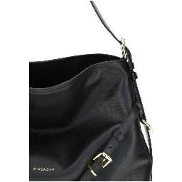 Black Calf Leather Bos Taurus Shoulder Bag