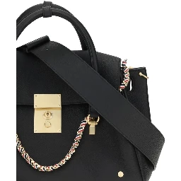 Black Calf Leather Bos Taurus Handbag