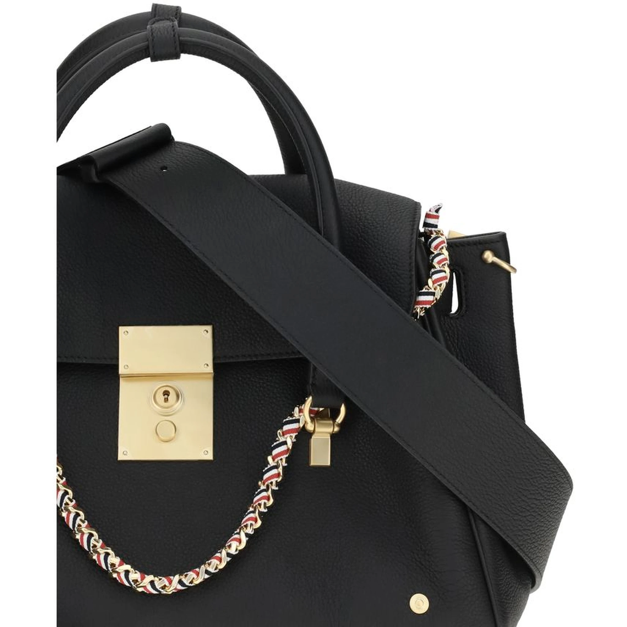 Black Calf Leather Bos Taurus Handbag