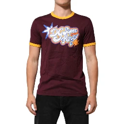 Burgundy Cotton DG Super King Logo T-Shirt
