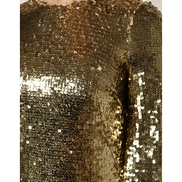 Gold Sequin Long Sleeve Mini Dress