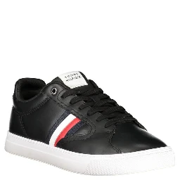Black Leather Men Sneaker