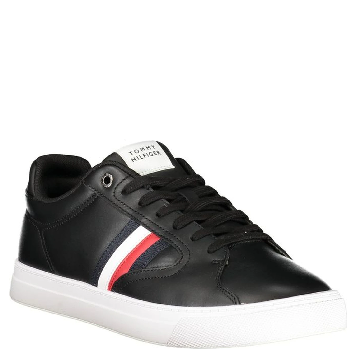 Black Leather Men Sneaker