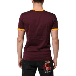 Burgundy Cotton DG Super King Logo T-Shirt