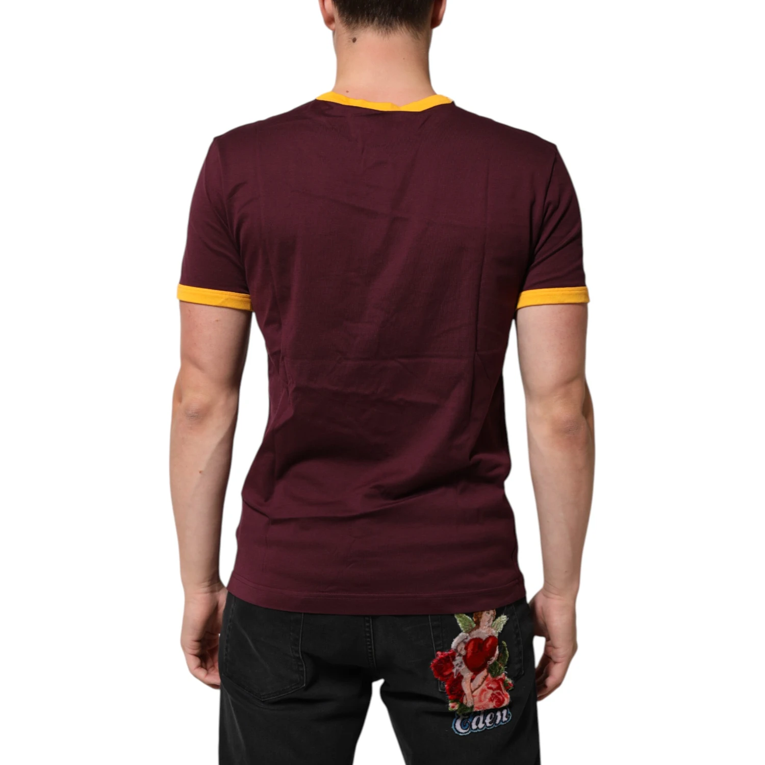 Burgundy Cotton DG Super King Logo T-Shirt
