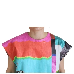 Multicolor Print Blouse Cotton Tank TV Print T-shirt