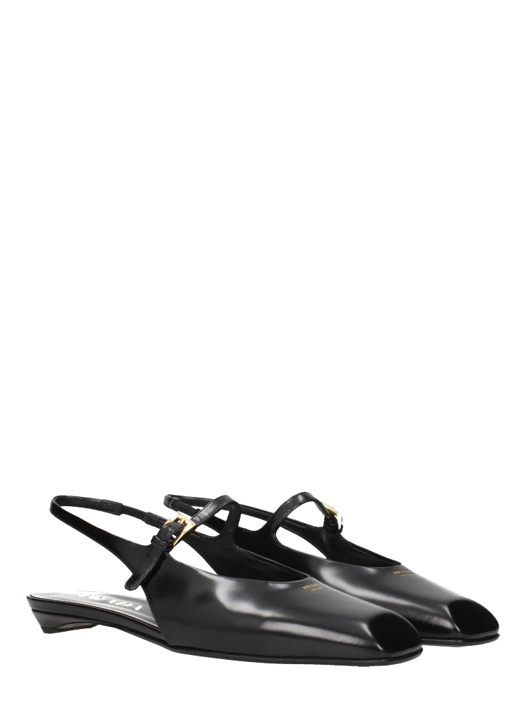 Black Leather Flat Sandals alternative