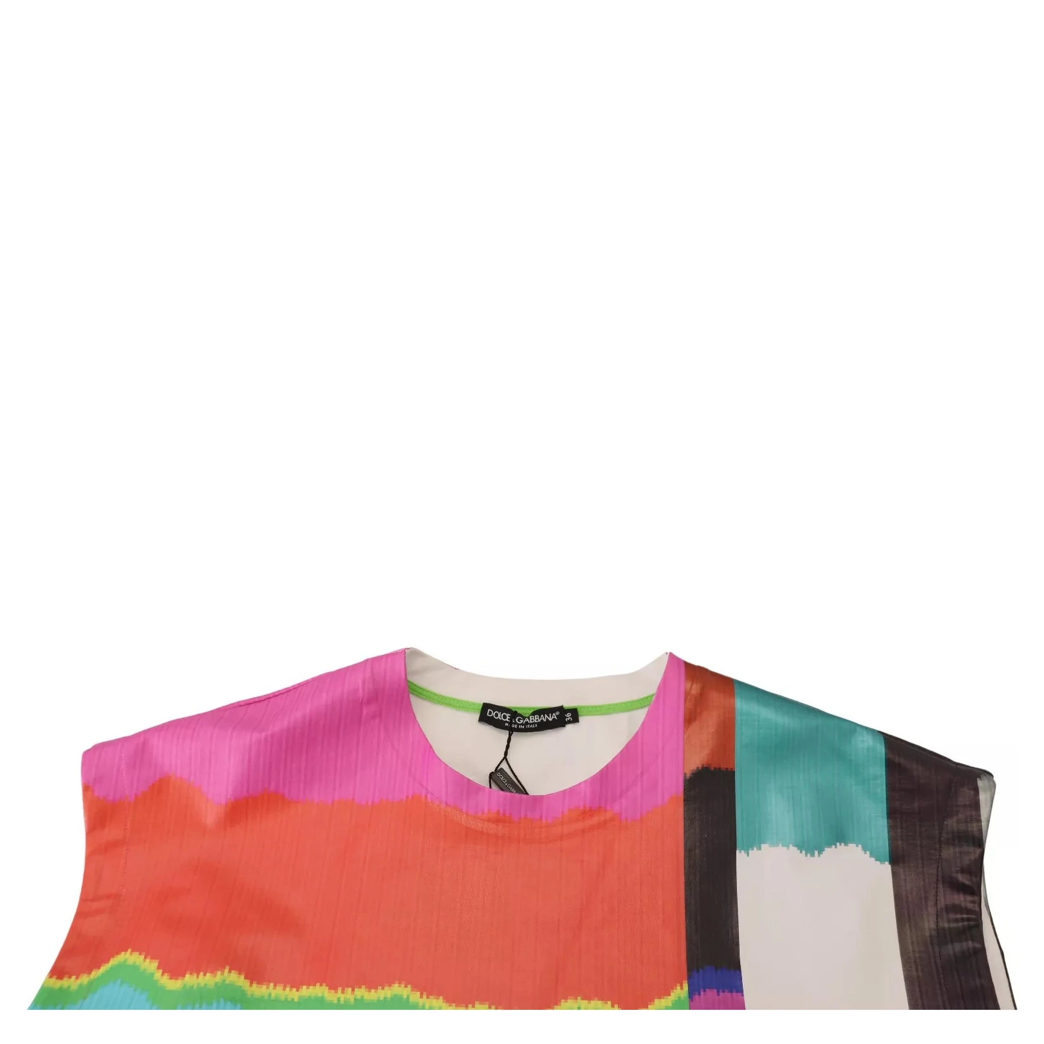 Multicolor Print Blouse Cotton Tank TV Print T-shirt