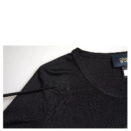 Black Viscose Round Neck CLASS T-shirt
