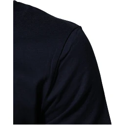 Dark Blue Cotton DG Logo Print Men’s Top T-shirt