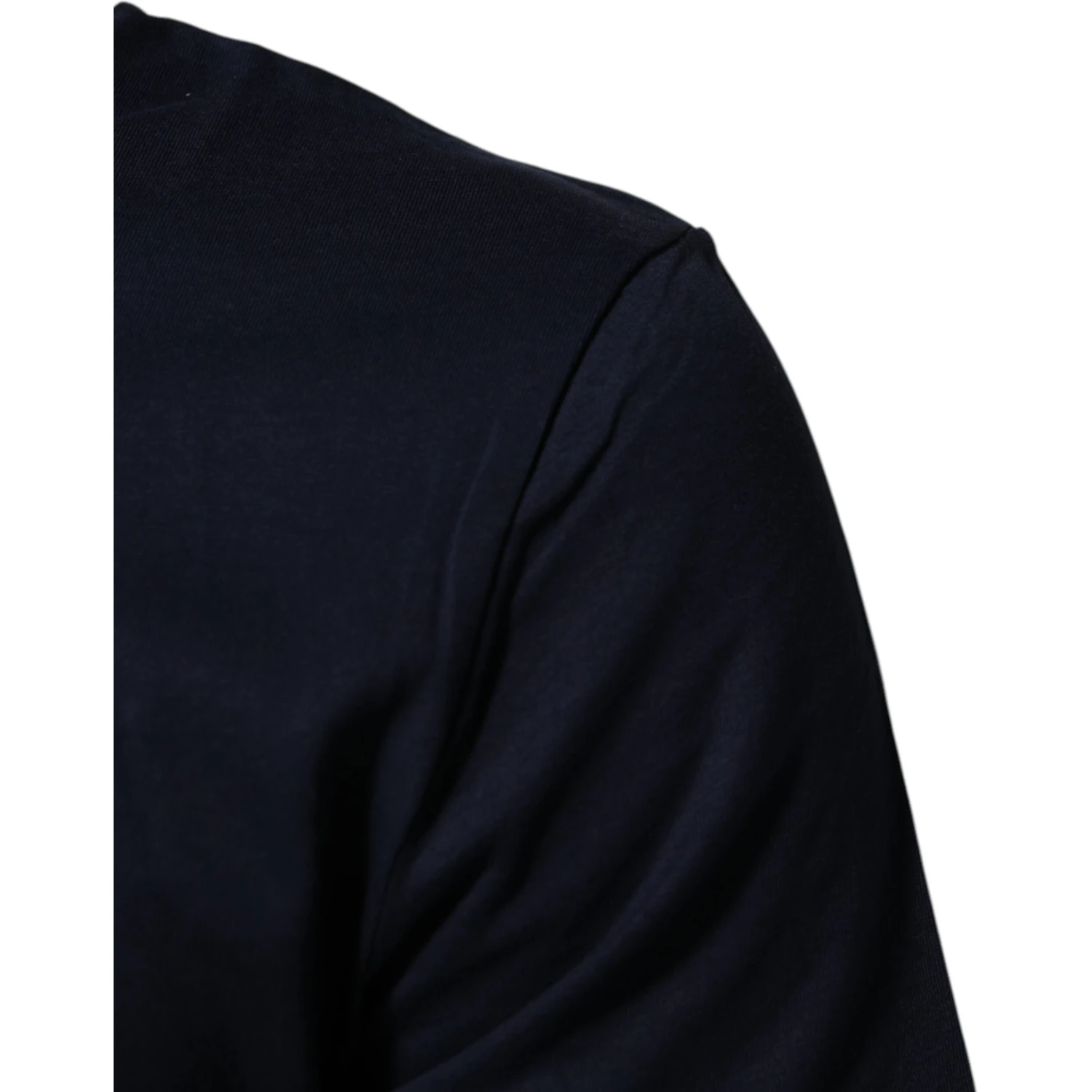 Dark Blue Cotton DG Logo Print Men’s Top T-shirt