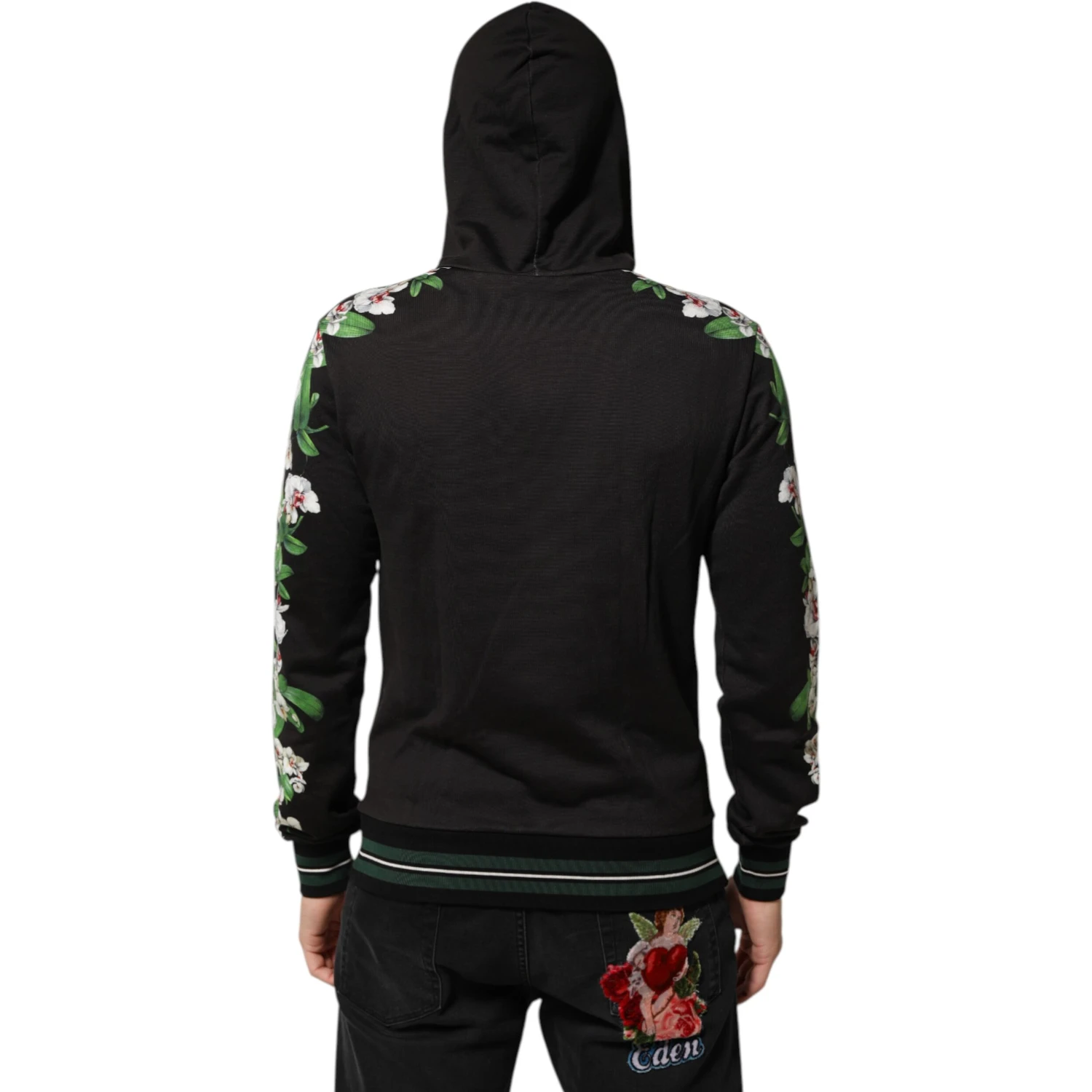 KING Black Orchid Floral Crown Logo Hoodie Sweater