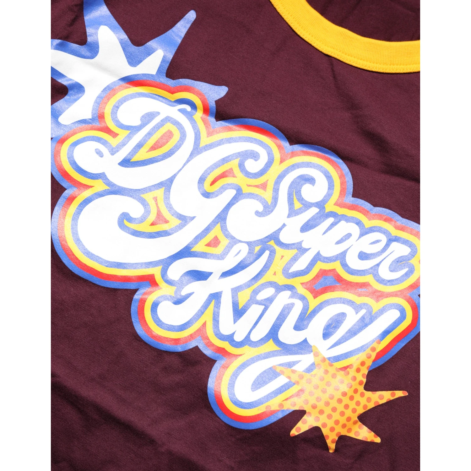Burgundy Cotton DG Super King Logo T-Shirt