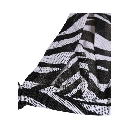 Black White Zebra Print Sheer Mesh Bralette Underwear