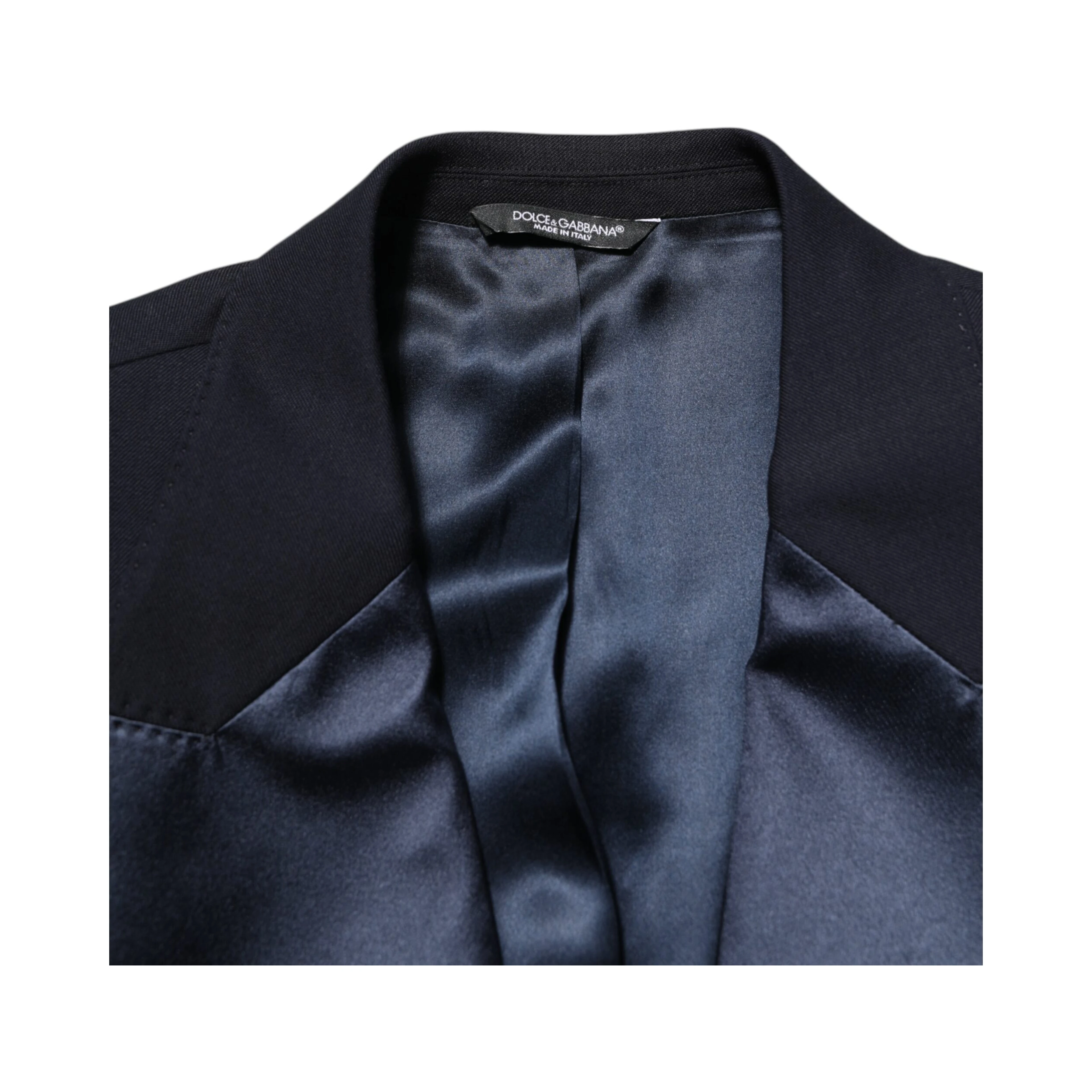 Black 3 Piece Wool Silk Blend Suit SICILIA