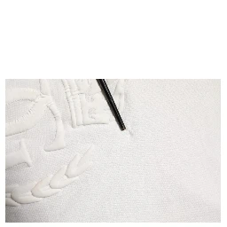 White Cotton DG Crown Embossed Men T-shirt