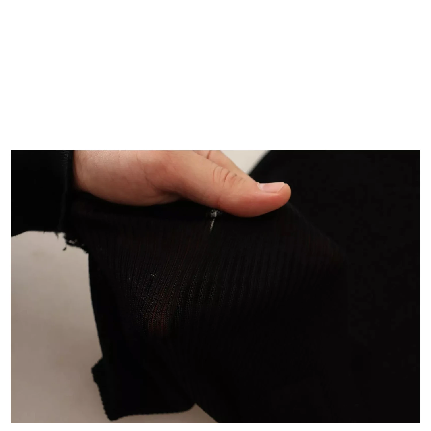 Black Turtleneck Form Fitting Pullover Sweater
