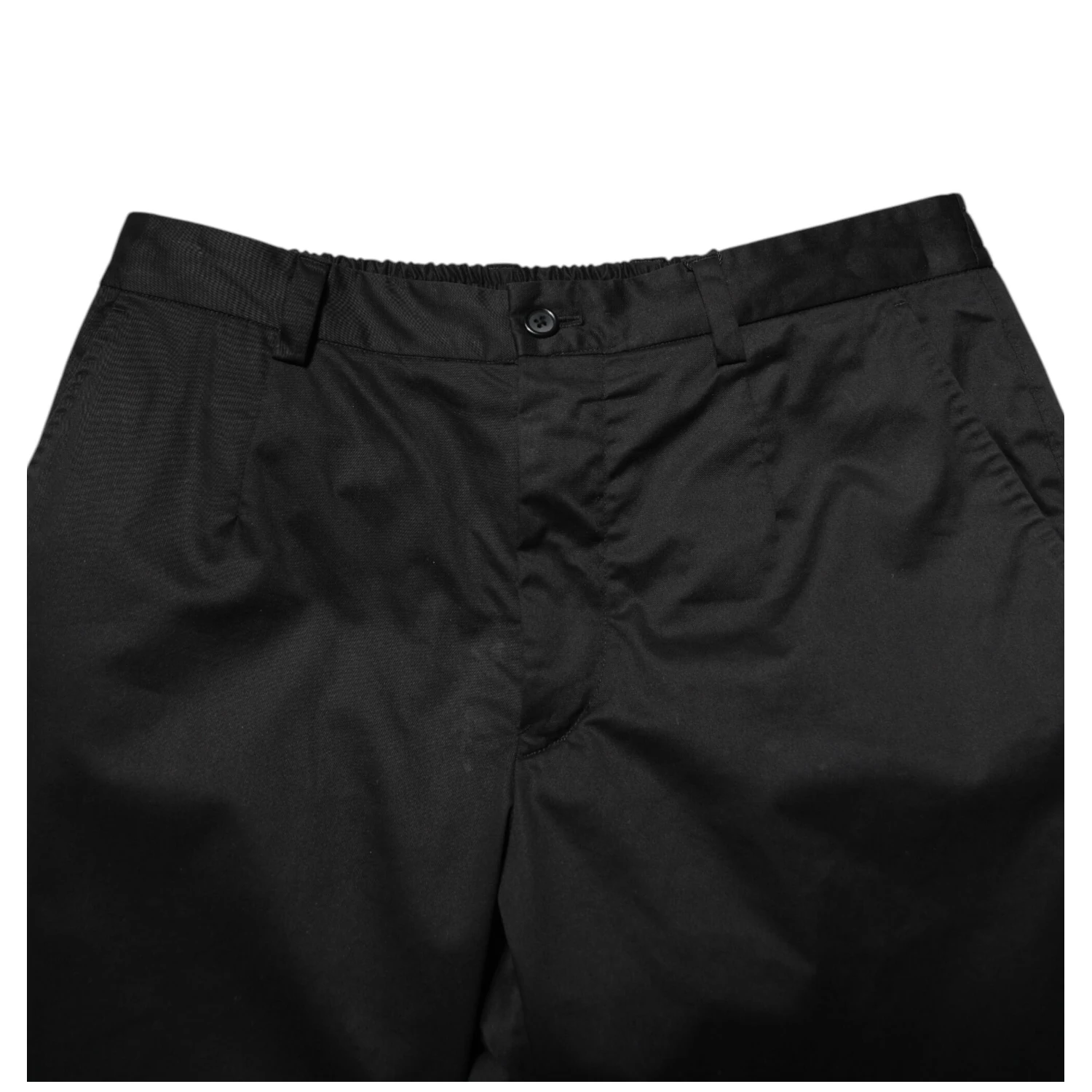 Black Cotton Tapered Men Formal Trousers Pants