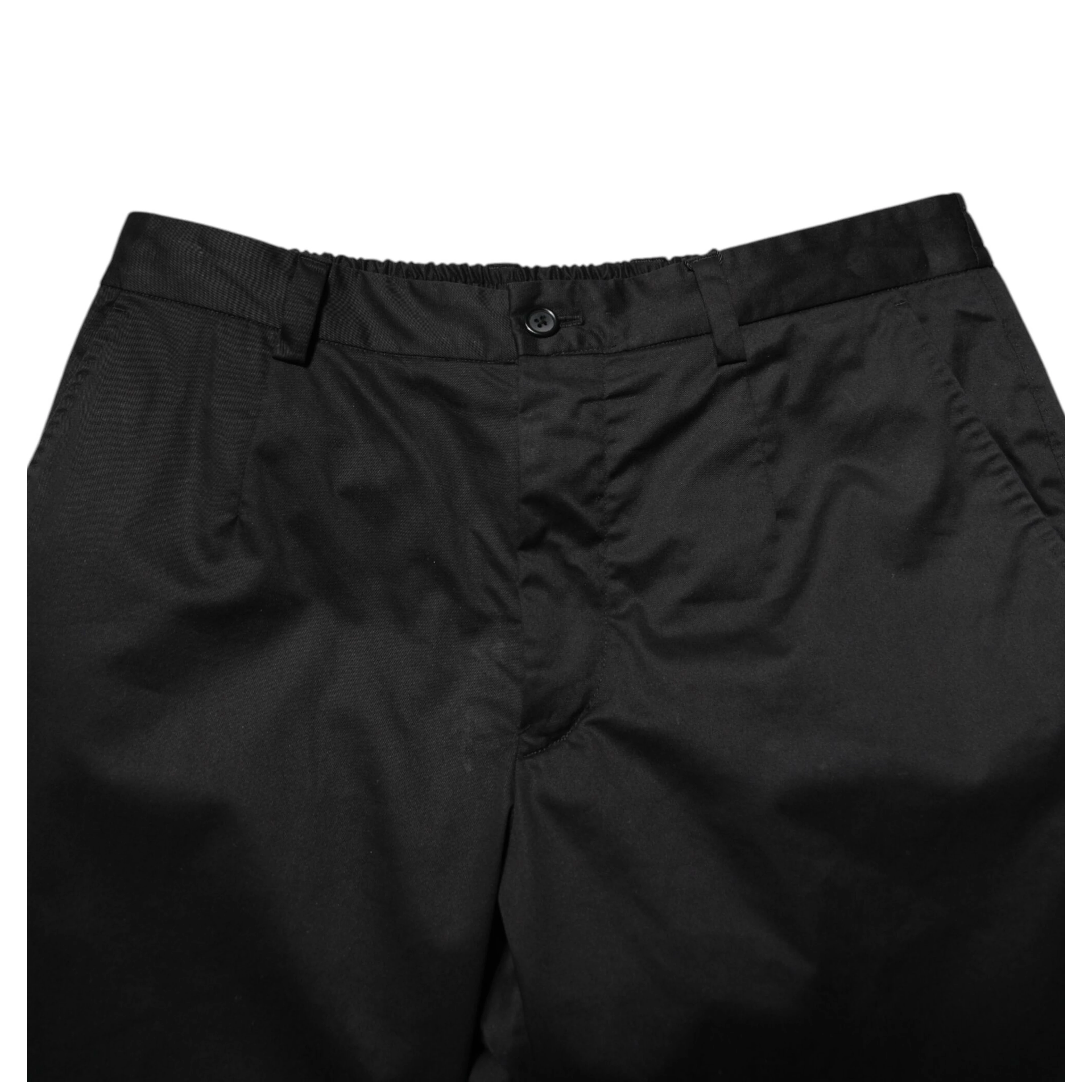 Black Cotton Tapered Men Formal Trousers Pants