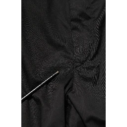 Black Cotton Tapered Men Formal Trousers Pants