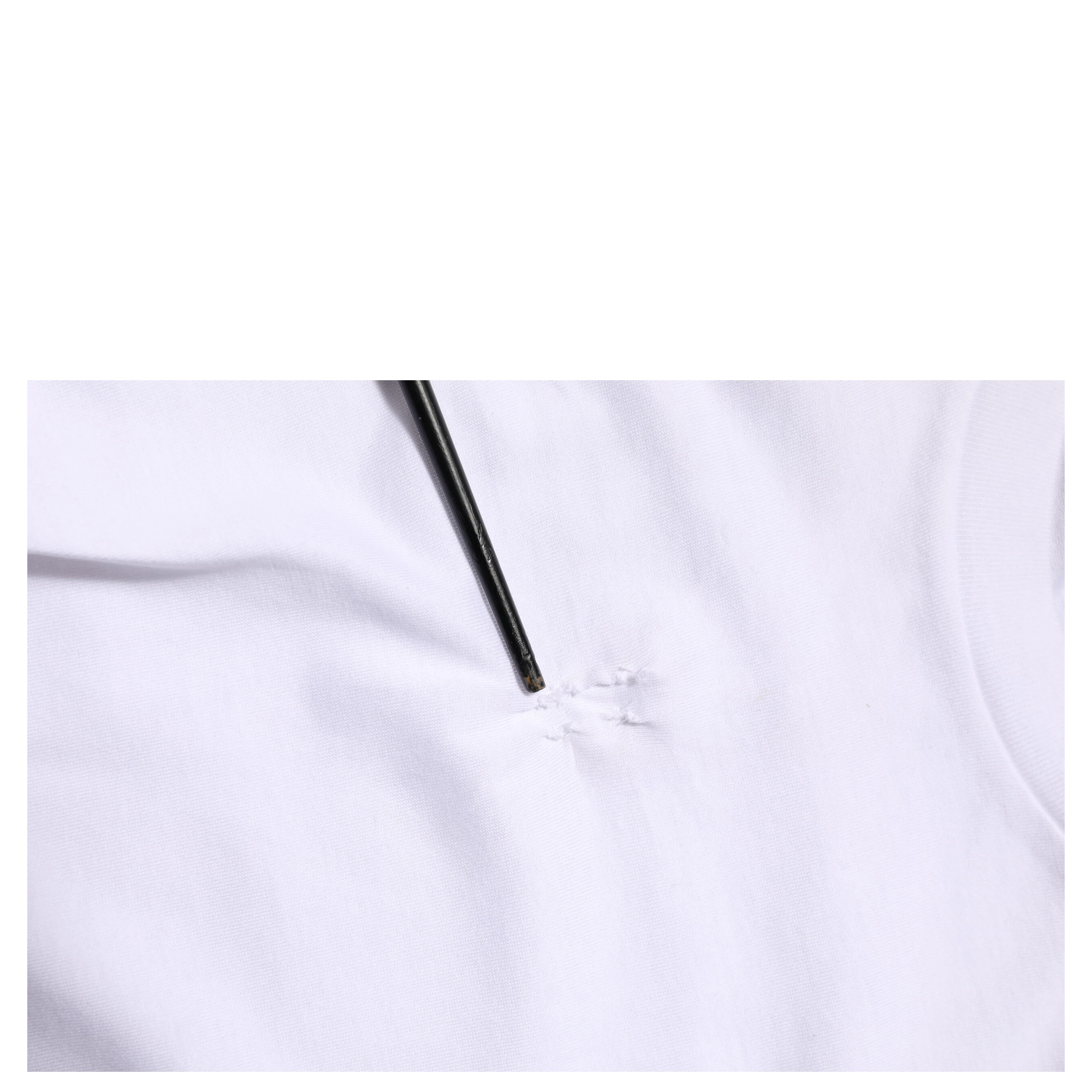 White Cotton Logo Patch Crew Neck Men T-shirt