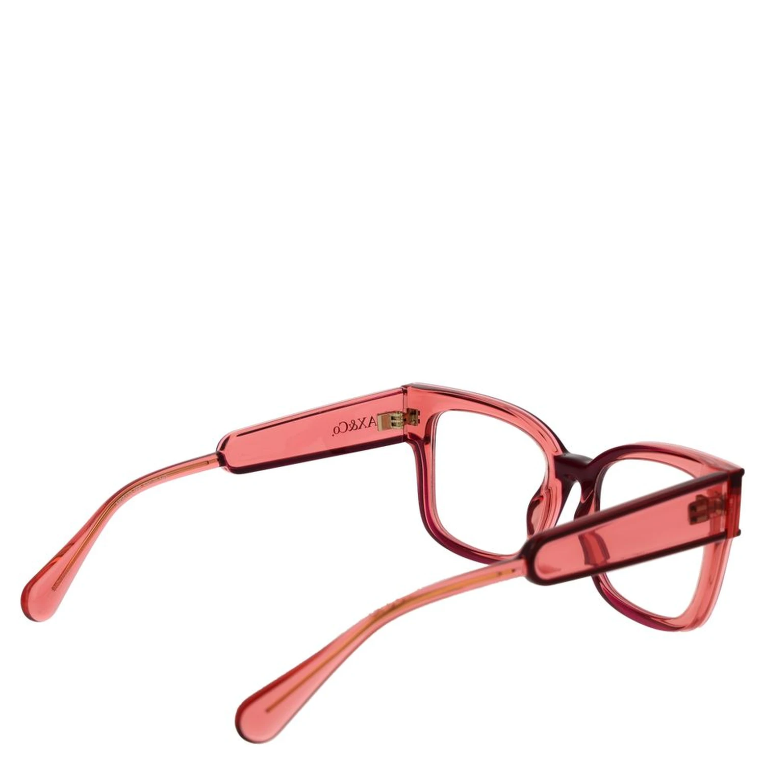 Red Stainless Steel Glasses (Frames)