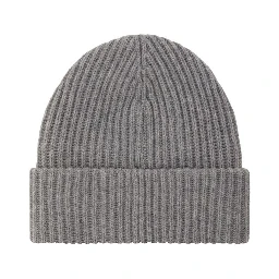 Gray Wool Beanie