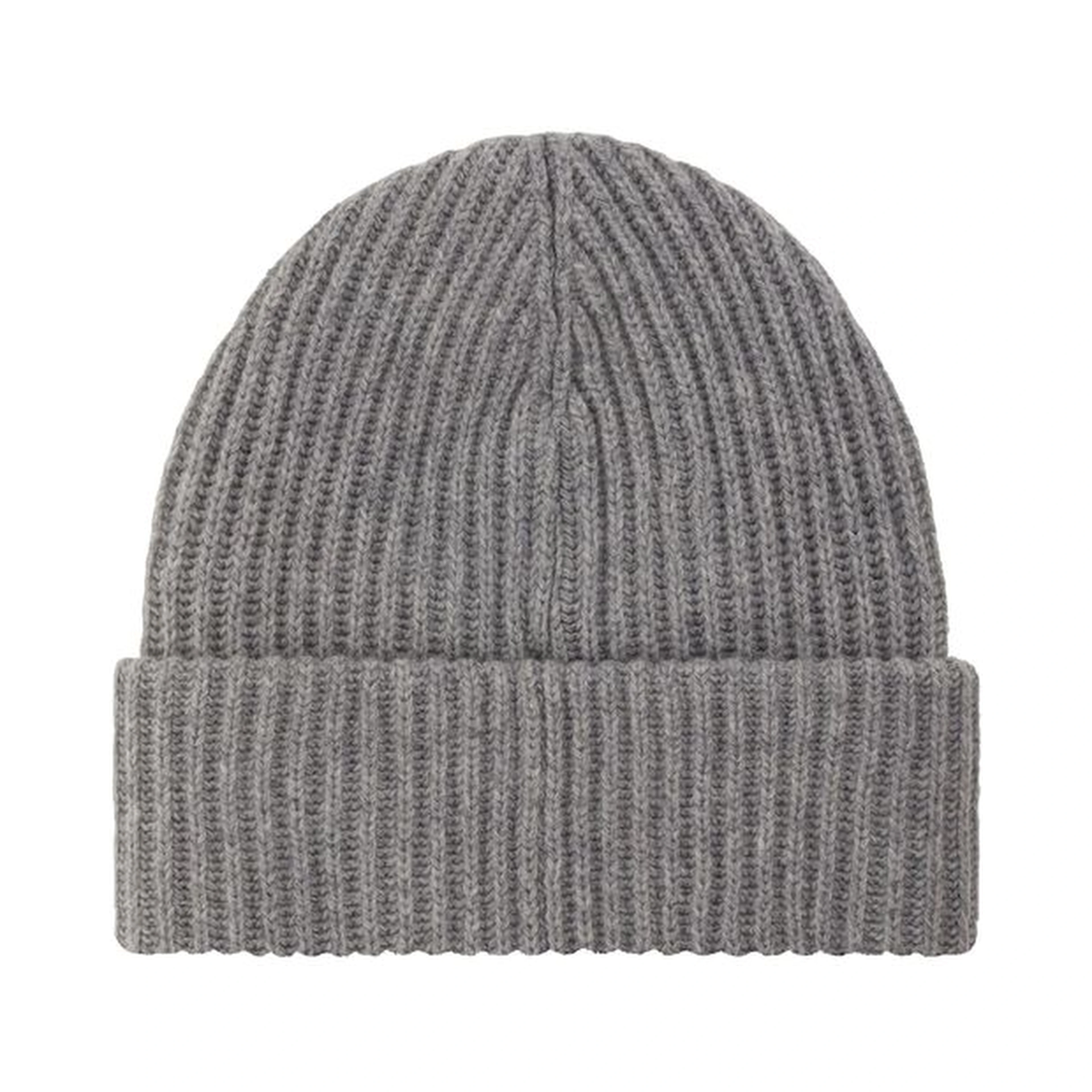Gray Wool Beanie
