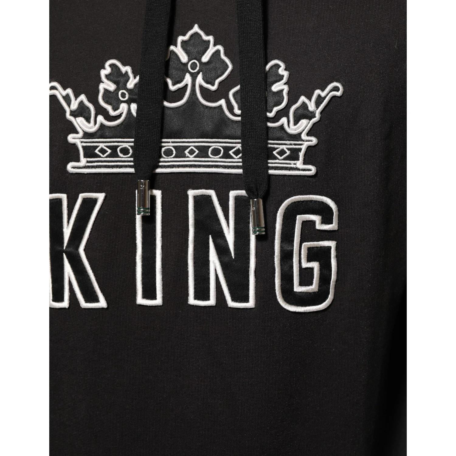 KING Black Orchid Floral Crown Logo Hoodie Sweater