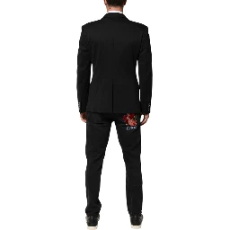 Dark Blue Cotton Men Jacket Coat Blazer Suit