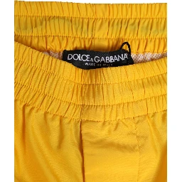 Yellow Nylon Logo Plaque Boxer Shorts Swimwear