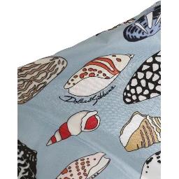 Blue Seashell Print Nylon Men Shorts Swimwear