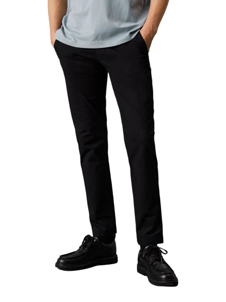 Black Recycled Cotton Chino Pants alternative