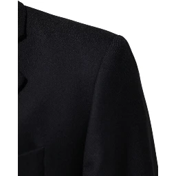 Dark Blue Wool Men Jacket Coat Blazer Suit