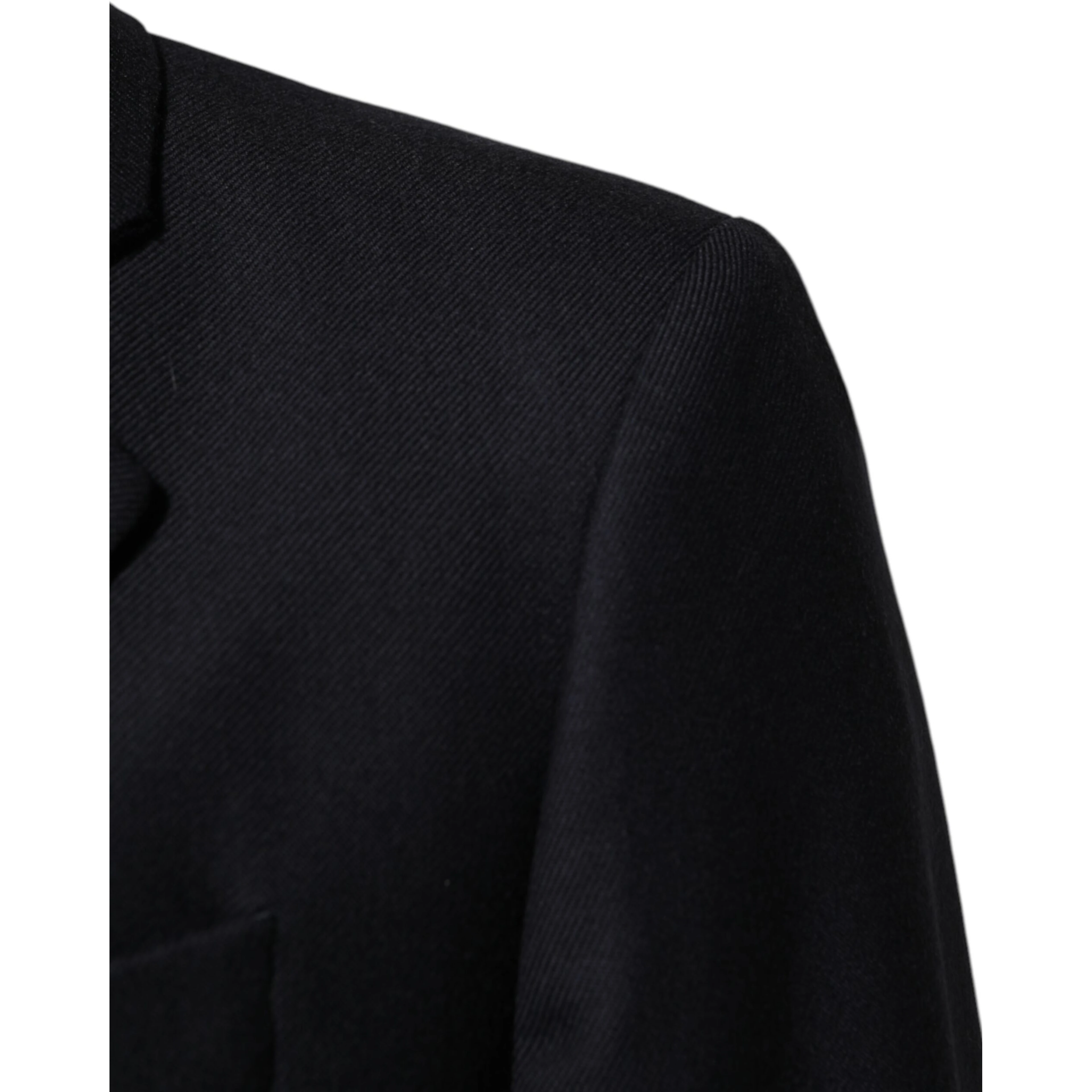 Dark Blue Wool Men Jacket Coat Blazer Suit