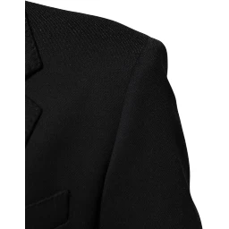 Dark Blue Cotton Men Jacket Coat Blazer Suit