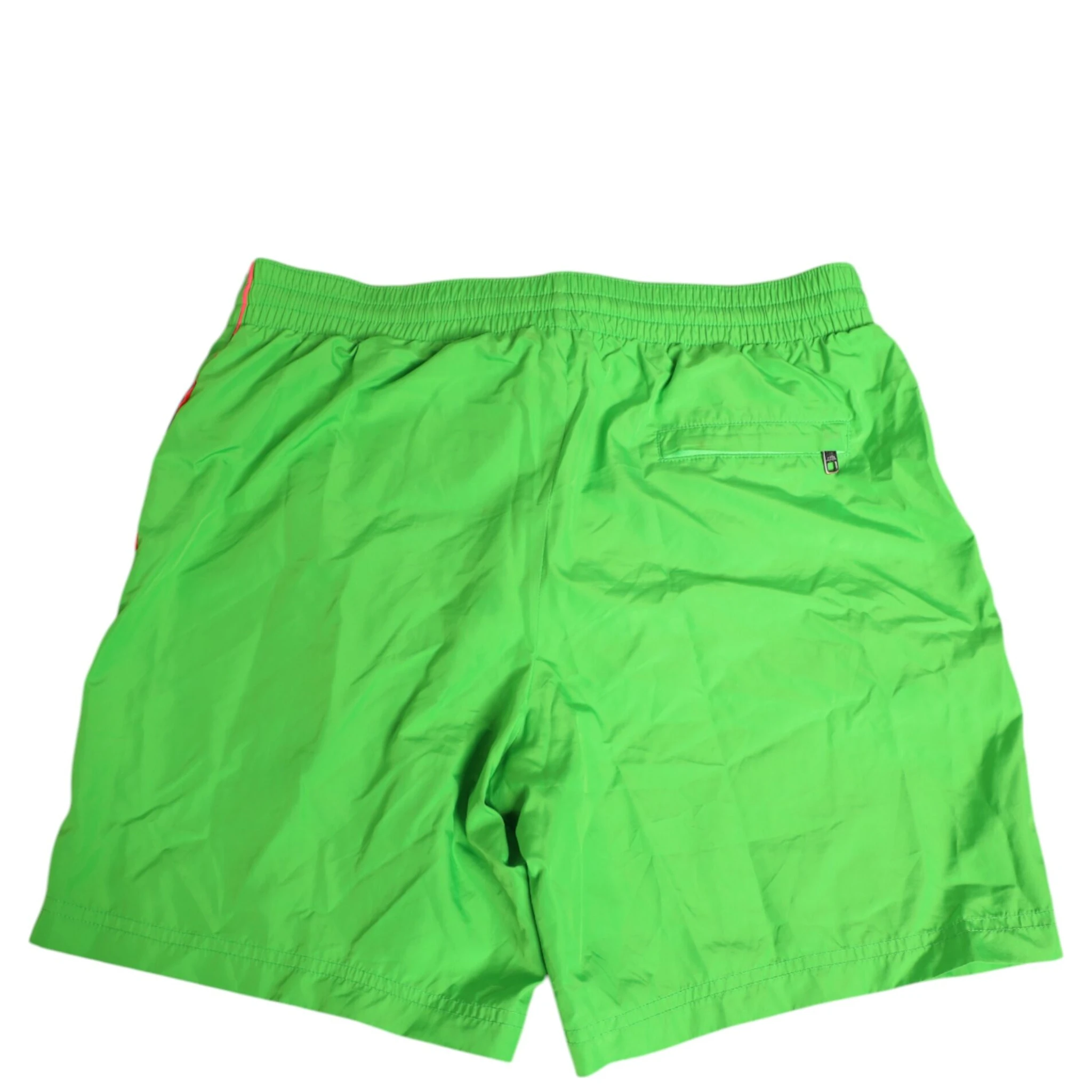 Green Nylon Drawstring Men Shorts Swimwear