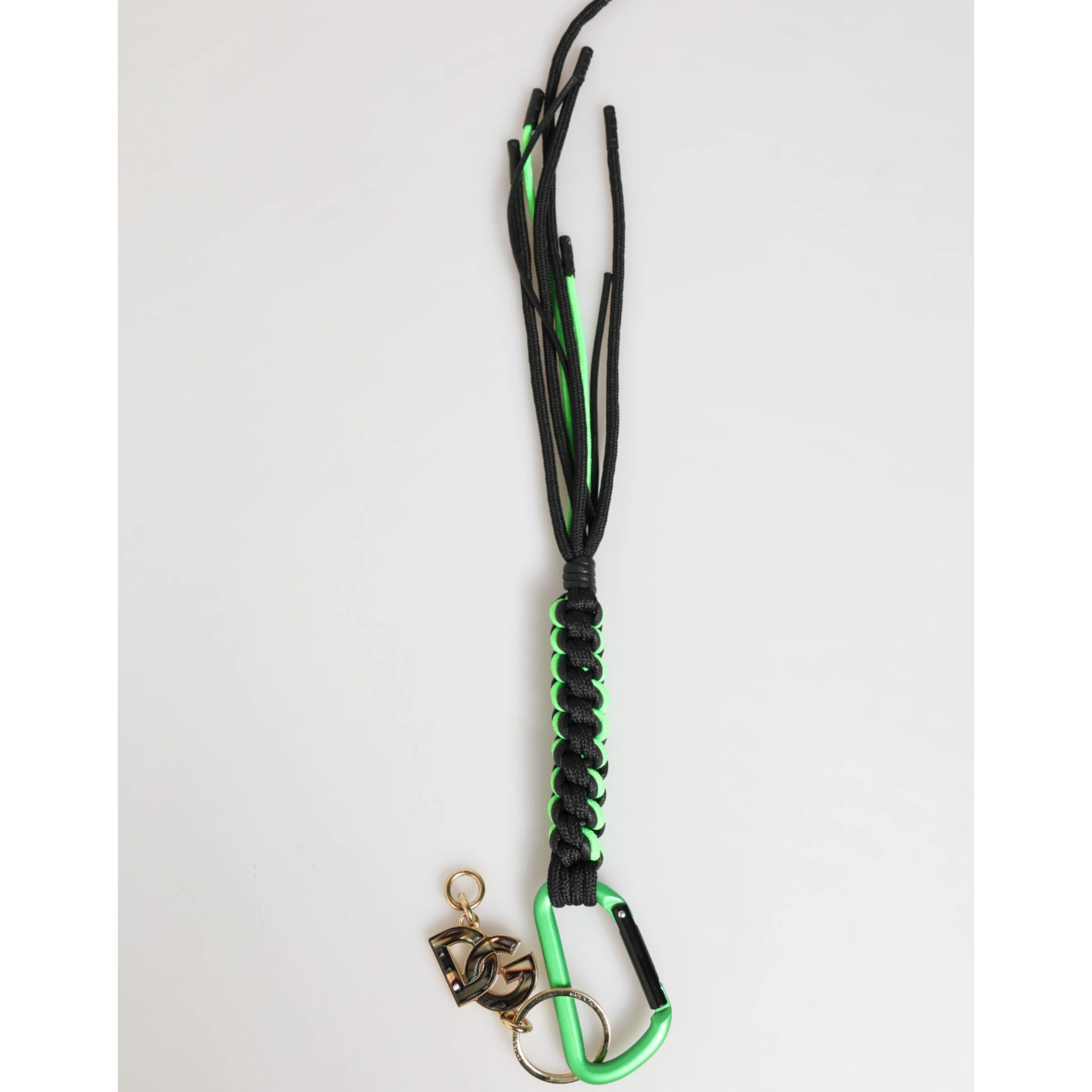 Polyester Multicolor Tape String DG Logo Keychain Keyring