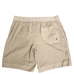 Beige Nylon Beachwear Men Boxer Short Swimwear