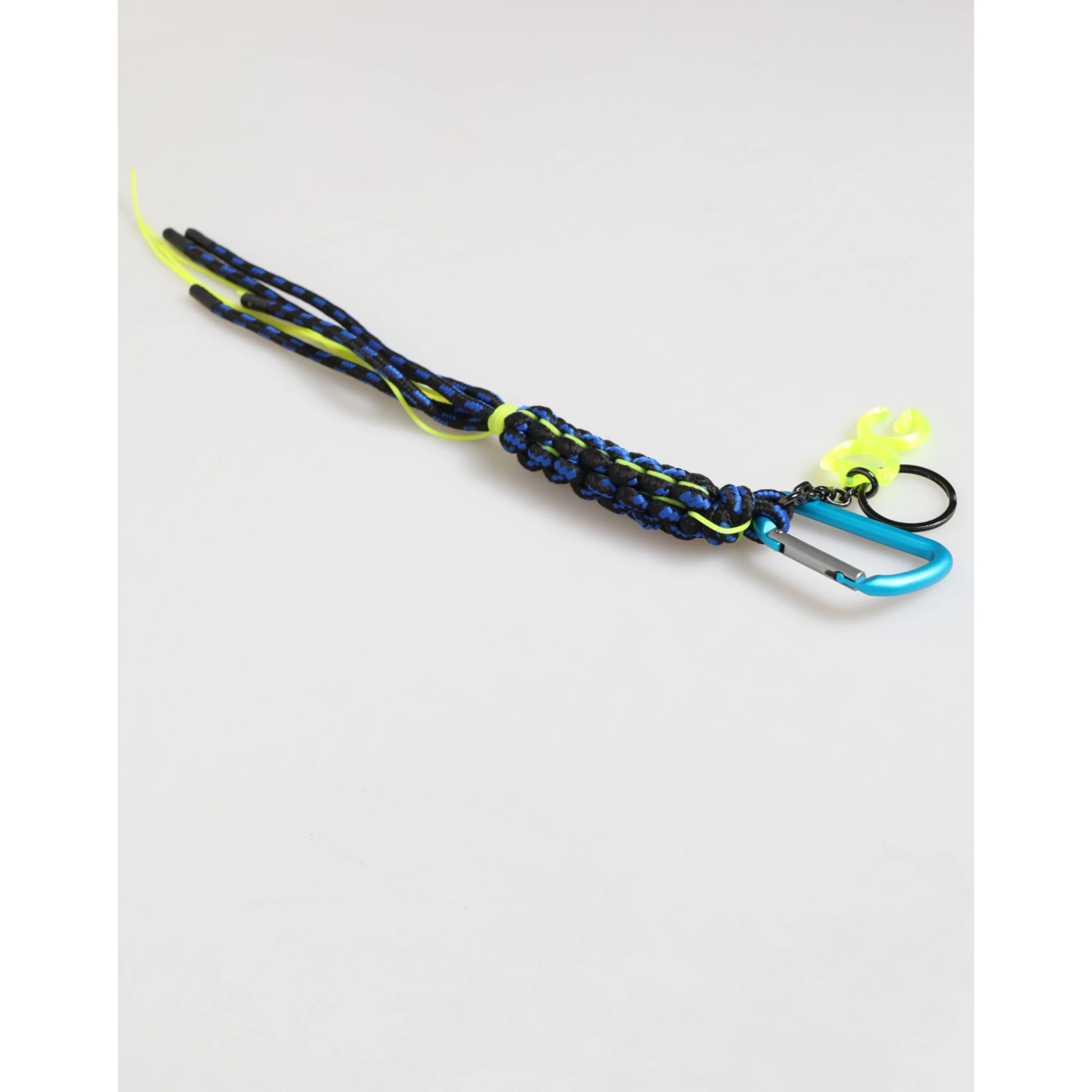 Multicolor Polyester Tape String DG Logo Keychain Keyring