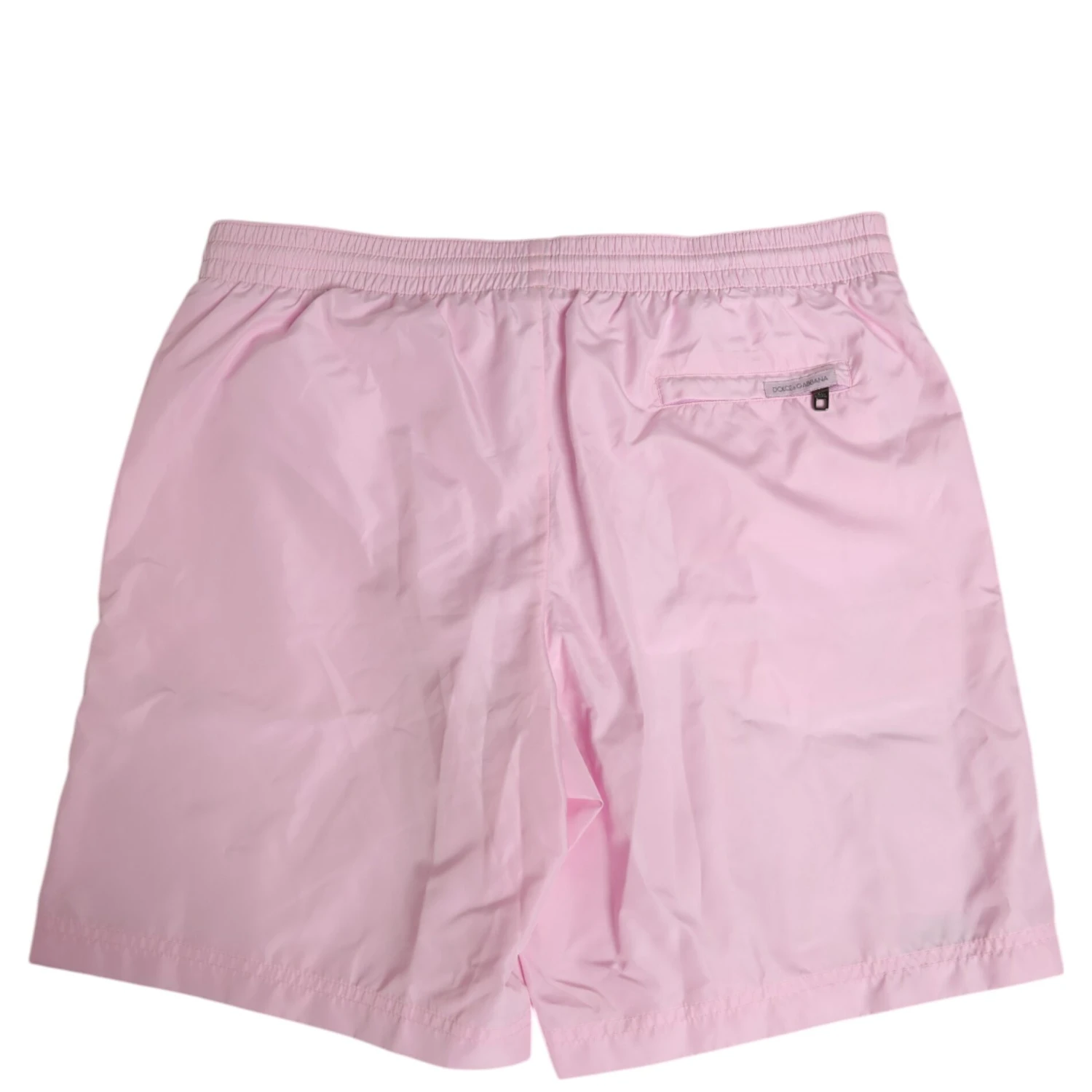 Pink Nylon Logo Side Stripe Beachwear Men Swimwear